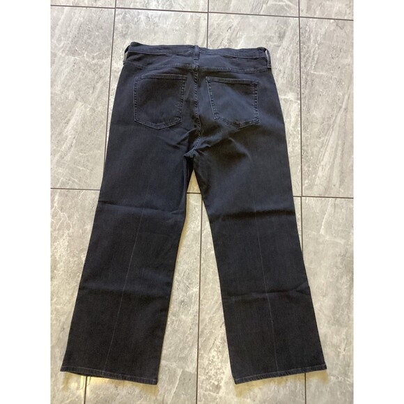 J. Crew NWT Flawed ‘96 High Rise Cropped Kick out Jeans Straight Leg Black 32 - Picture 4 of 7